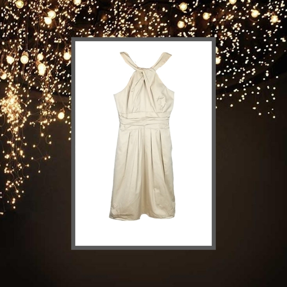 Cream Formal Party Prom or Bridesmaid Dress, Size 4